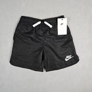 Nike Boys Black Mesh Lined Athletic Shorts Size Small (4-5) NWT